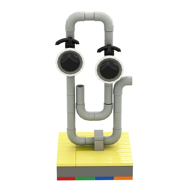 Clippy the age revealer Compatible with Lego Ideas, MOC Building Toy for Adults Boys Girls 7+ (85 Pieces)