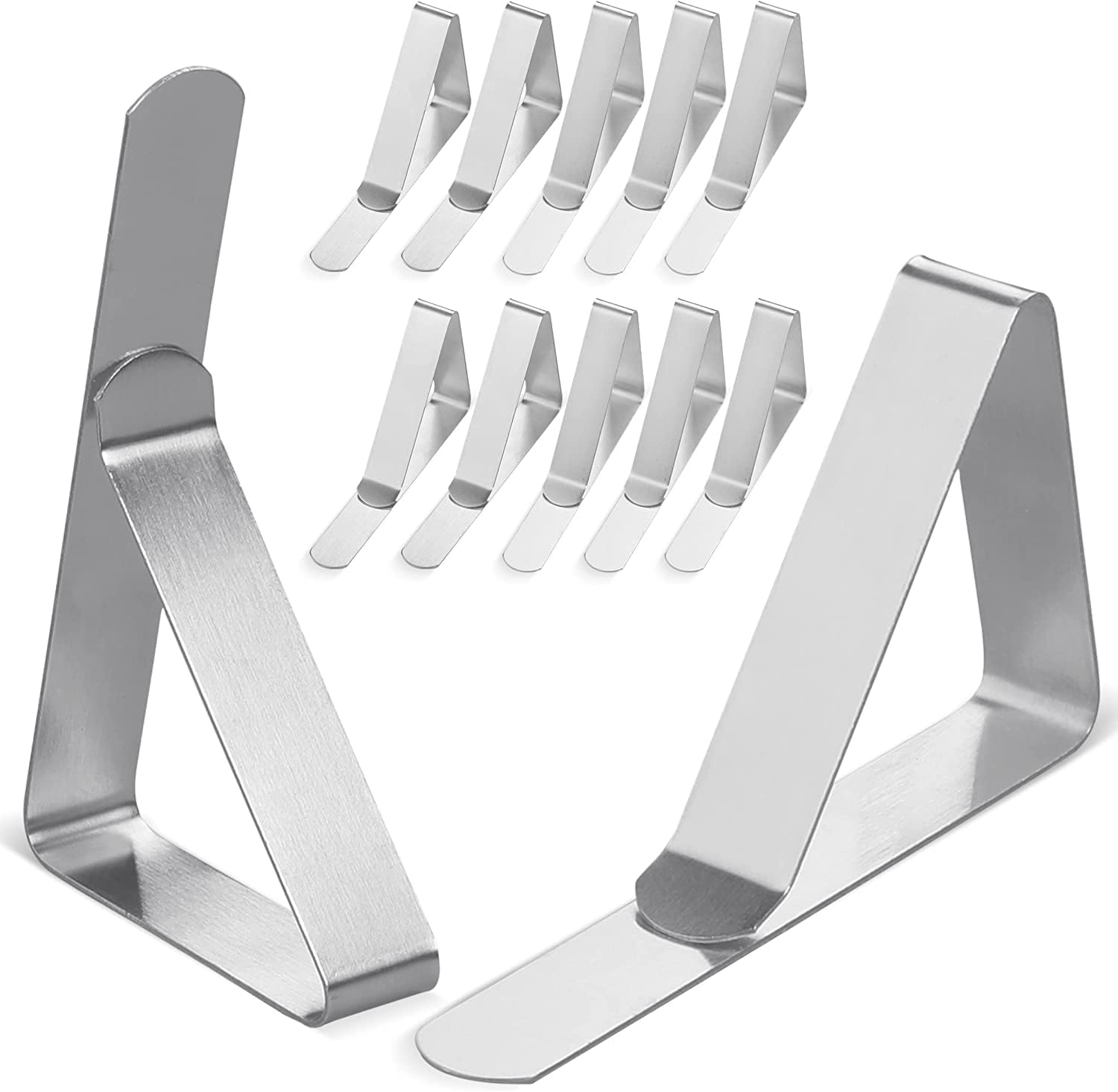 Clipra Tablecloth Clips USA Based Brand 12 Pack Stainless Steel