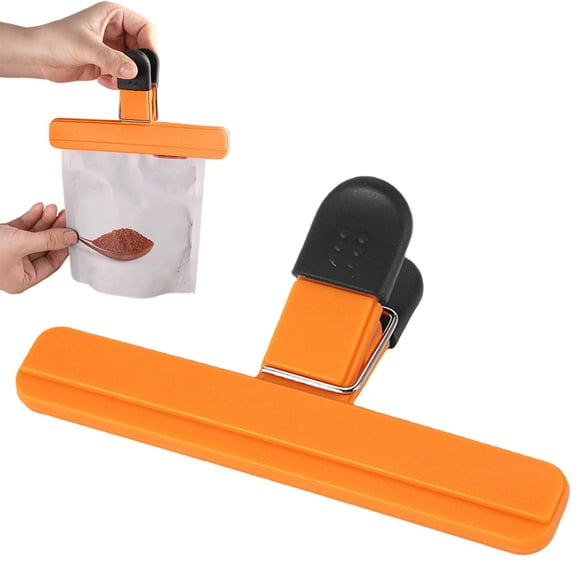 Clips Bag Clips Food Clips 1 Pack Sealing Clip Plastic Heavy Duty Snack Storage Clip for Chips Tea Coffee Bags Airtight Kitchen Organizer Clip 7.8cm Large Size Multi Use Home Office Kitchen Use