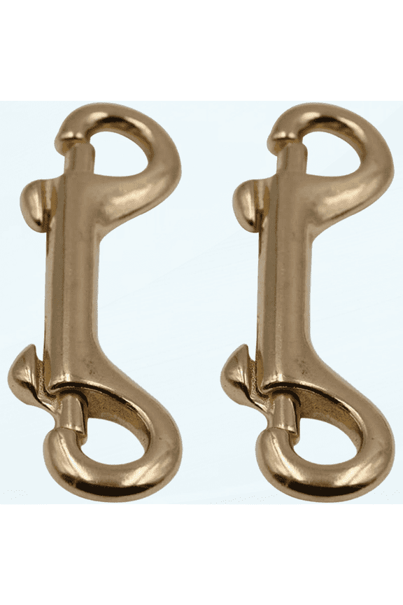 Clips Brass Double Ended Bolt Snap Hook- Trigger Chain Clips Hooks for Straps Bags Belting Leathercraft, Small Dog Leashes, Clip Keychain Black Lobster Clasp
