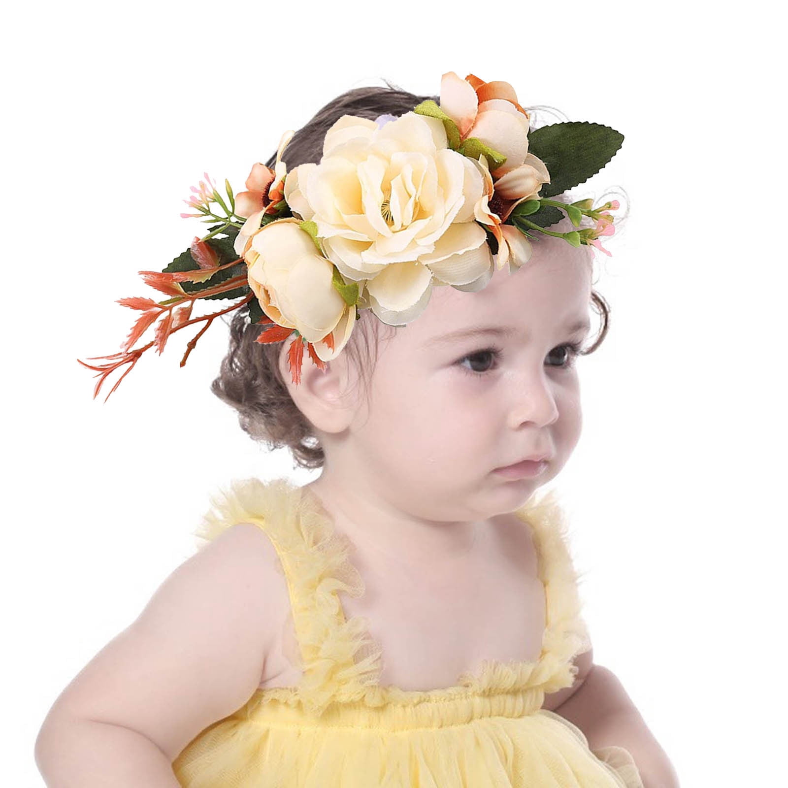 Headbands For Girls 6-Pack Baby Girl Flower Headbands - Soft Elastic ...