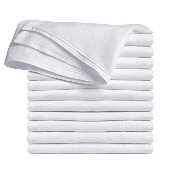 Clips N Grips Birdseye Flatfold Cloth Diapers, 12 Count (White)