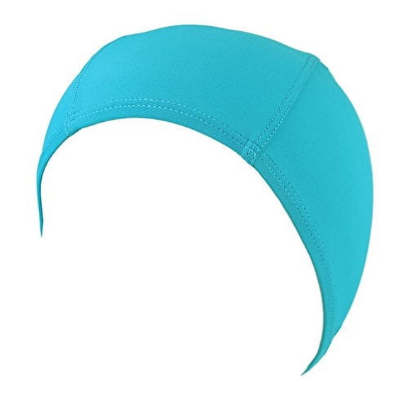 Clips N Grips® Hydrodynamic Non Resistant lycra Swim Cap Bathing Cap Swimming Accessory (Teal)