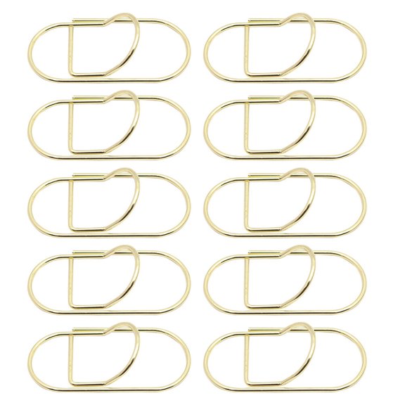 Clips Paper Pencil Clip Pen Metal Holder Notebook Document Portable Buckle Office Coated Planner Paperclips Binder