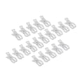 thumbnail image 1 of Clips Transparent Windproof Non-slip 20 Pcs Multifunctional Clear Plastic Fasteners for Balloon Arch Decoration Outdoor Clothes Drying Tent Securing Birthday Wedding Party Supplies, 1 of 5