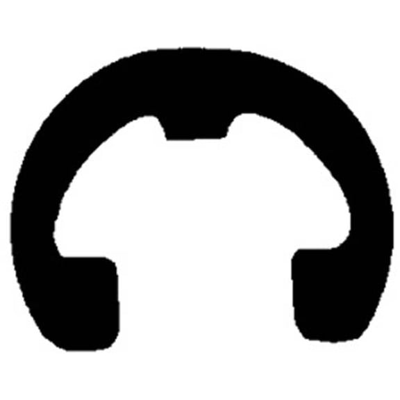 Clipsandfasteners Inc 100 1/8" Reinforced E Type Retaining Rings