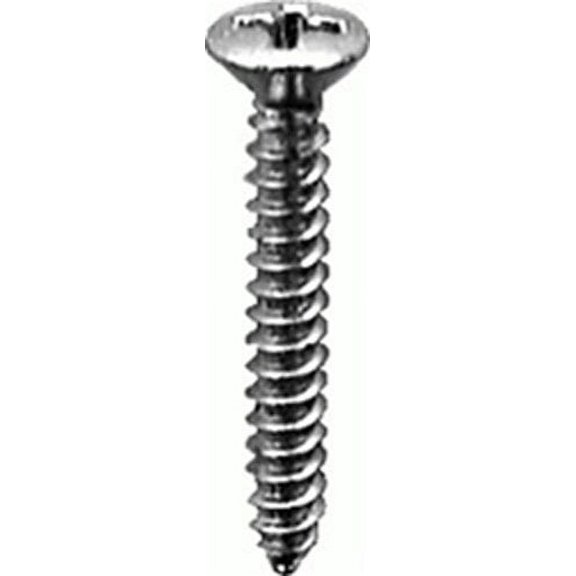 Clipsandfasteners Inc 100 #10 X 3/4 #8 Hd Phillips Oval Head Tap Screw Zinc