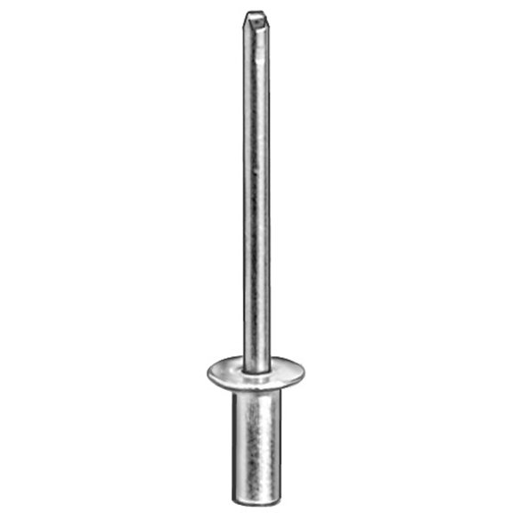 Clipsandfasteners Inc 100 Closed End Rivet 5/32 Dia 1/8-3/16 Grip