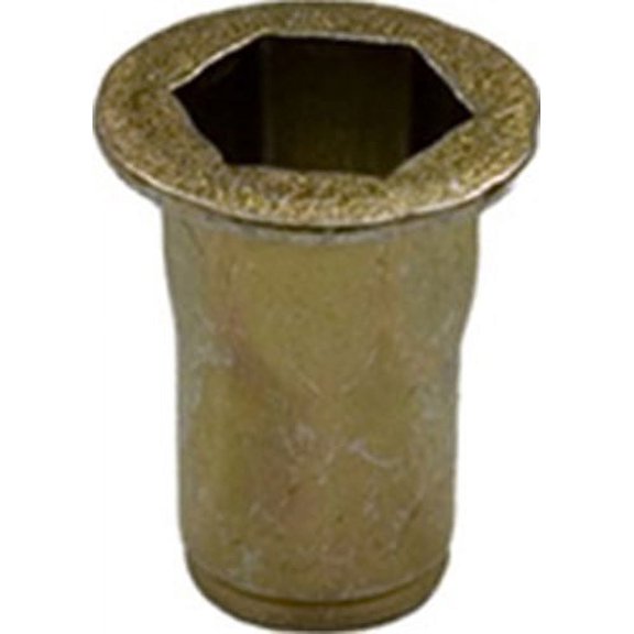 Clipsandfasteners Inc 15 Specialty Hex Insert - Zinc & Yellow