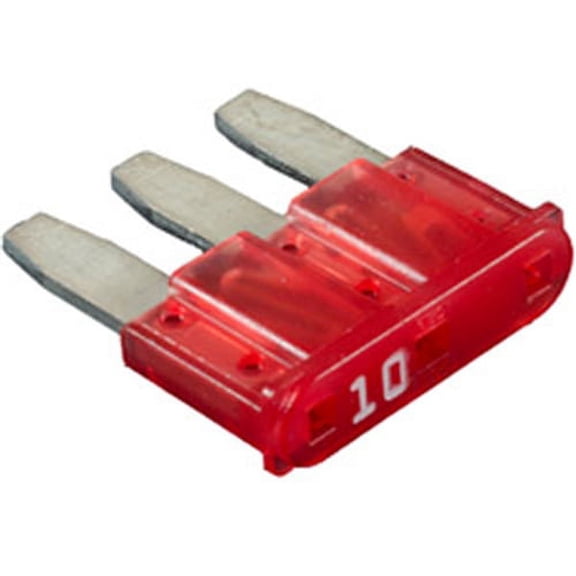 Clipsandfasteners Inc 2 Micro-Fuses 10 Amp Red Color Compatible with Ford