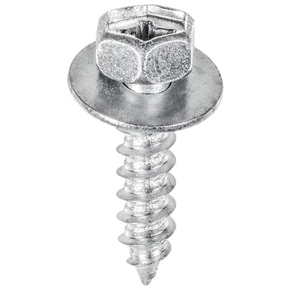 Clipsandfasteners Inc 25 M6.3-2.5 x 24mm  Phillips Hex Head Sems Screws