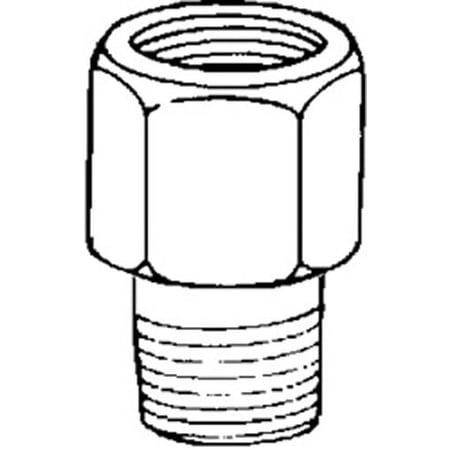 Clipsandfasteners Inc 5 Brass Adapter 1/4" Thread A 1/8" Thread B