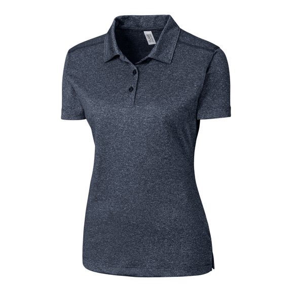 Clique LQK00079 Charge Active Womens Short Sleeve Polo-Navy Heather-XS