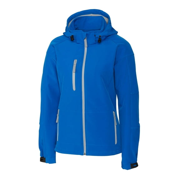 Clique Serac Stretch Softshell Hooded Full Zip Womens Jacket
