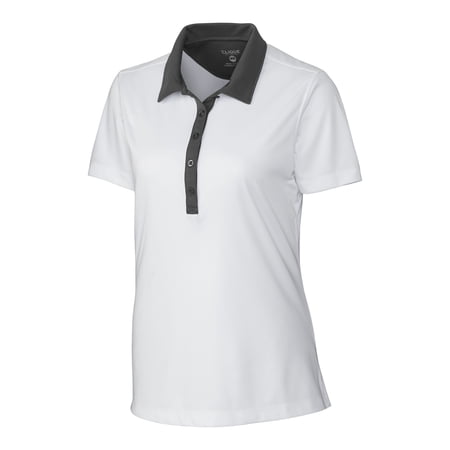 Clique Women's Short Sleeve Parma Colorblock Performance Golf Polo