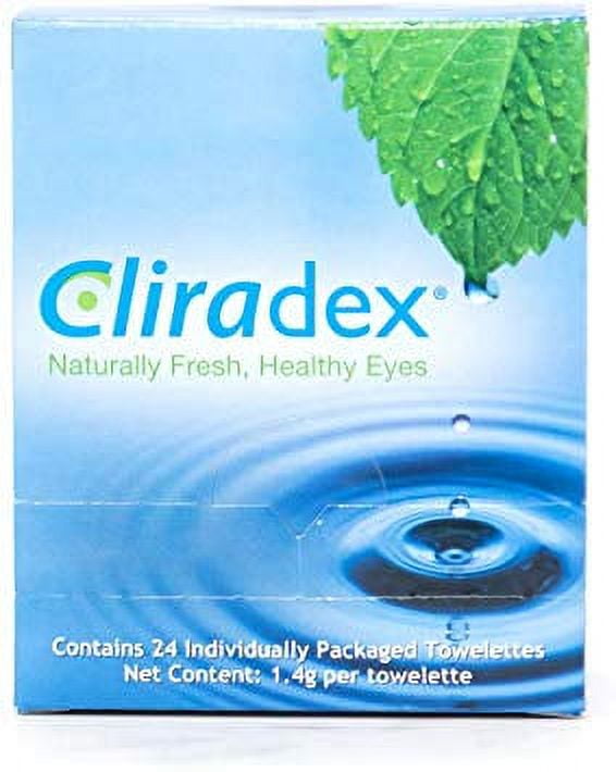 Cliradex Naturally Fresh Healthy Eyes Towelettes, 24 Count
