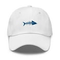 thumbnail image 1 of Clishirt Adult Unisex Embroidered Blue Fish Adjustable White Classic Dad Hat, 1 of 7