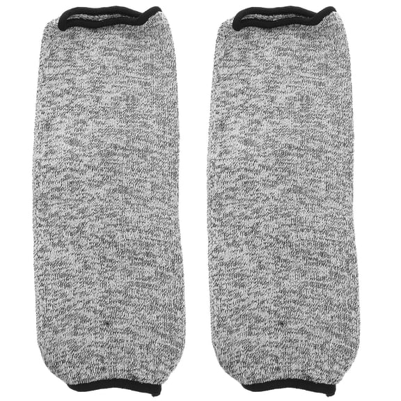Clispeed 1Pair Grey Cut Resistant Arm Cover Flexible Fit Forearm Protective Sleeve
