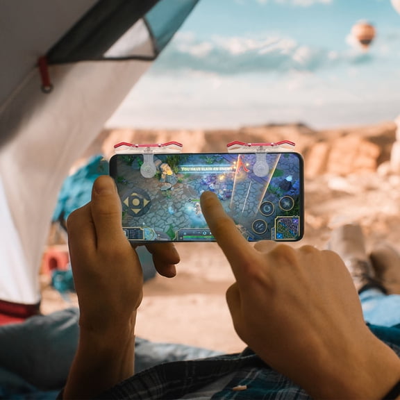 Clispeed 1Pair Mobile Gaming Controller Red Ergonomic Handle for Comfortable Grip