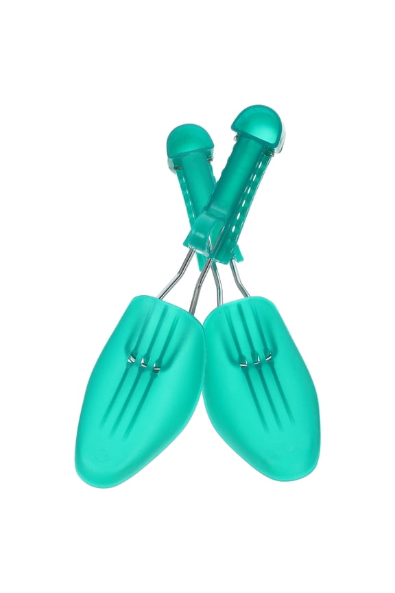 1Pair Plastic Shoe Tree Green for Shoe Shaping and Boot Maintenance