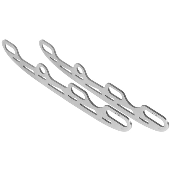 Clispeed 1Pair Metal Roller Skating Blades Practical Replacement Blades for Hockey and Figure Skates