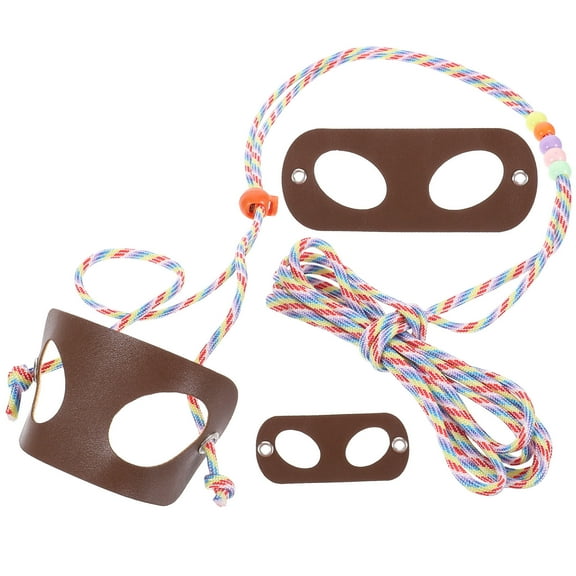 Clispeed 1Set Adjustable Reptile Outdoor Leash Stylish Brown Gecko Walking Harness Durable Design