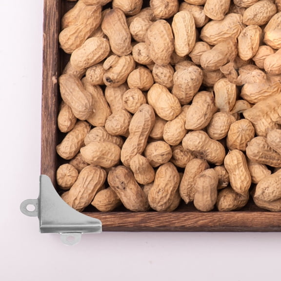 Clispeed 1 Sets Furniture Corner Guards Iron Silver Triangular Design for Wooden Cases Impact Protection