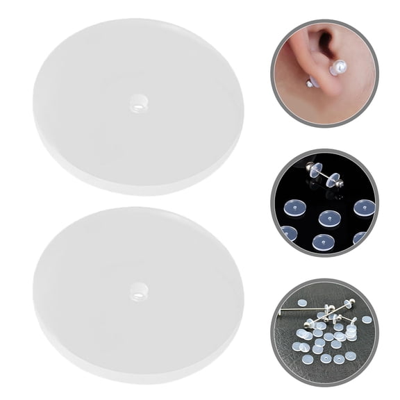 Clispeed 100Pcs Earring Backs Silicone for Women Prevent Drooping Ears