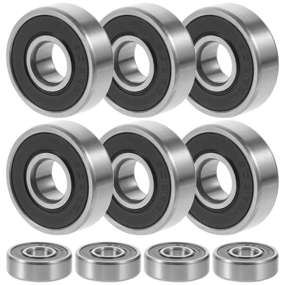 Clispeed 10Pcs Small Ball Bearings Roller Ball Bearing Steel with Water Protection for Mechanical Applications