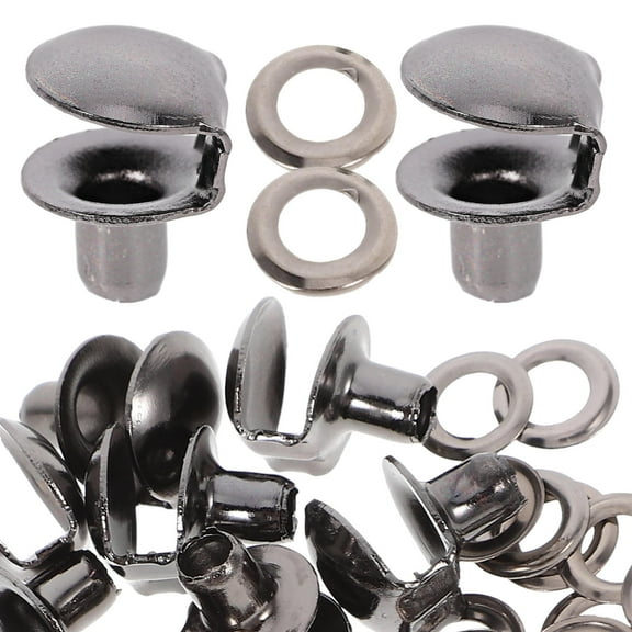 Clispeed 10Pcs Black Metal Boot Lace Hooks Durable Shoe Buckle Kit for Climbing and Repair