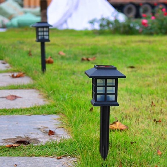 Clispeed 12Pcs Lawn Lamp Ground Plug Black Plastic Stake for Landscape Lighting Fixtures