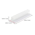 thumbnail image 1 of Clispeed 15Pcs Transparent Sneeze Guard Holder for Counter PVC Display Stand, 1 of 8