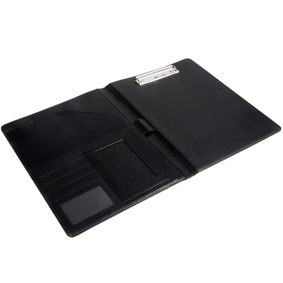 Clispeed 1Pc Black Office File Folder Waterproof Lightweight Portable Document Folder for Work