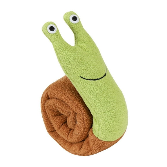 Clispeed Snail Shaped Pet Puzzle Dispenser Multi Plush for Dog Intelligence