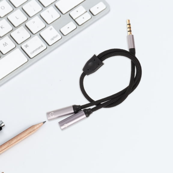Clispeed Back to School Microphone Cord Audio Cable Splitter Assorted Color 1Pcs