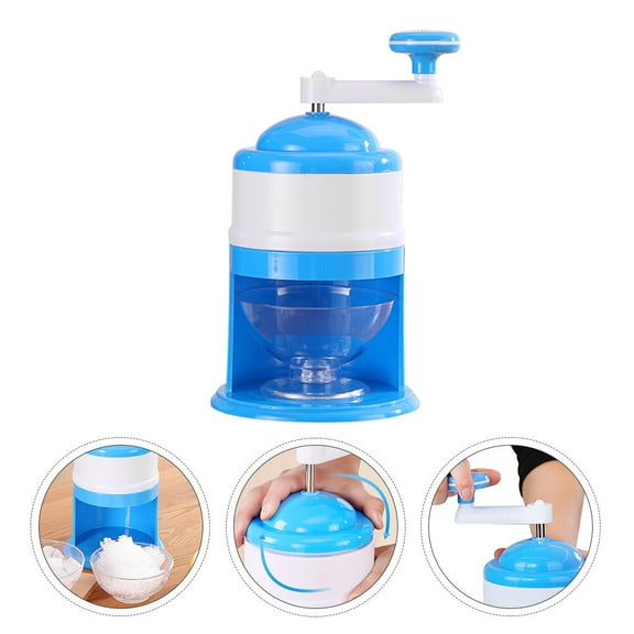Clispeed 1Pc Blue Manual Ice Crusher No Electricity Needed Kitchen Ice Shaver for Slush and Smoothies