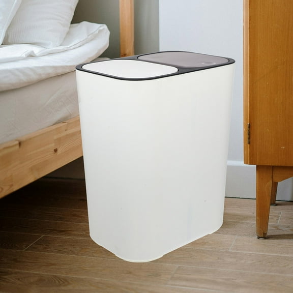 Clispeed Kitchen Recycling Bin Beige PP 1Set