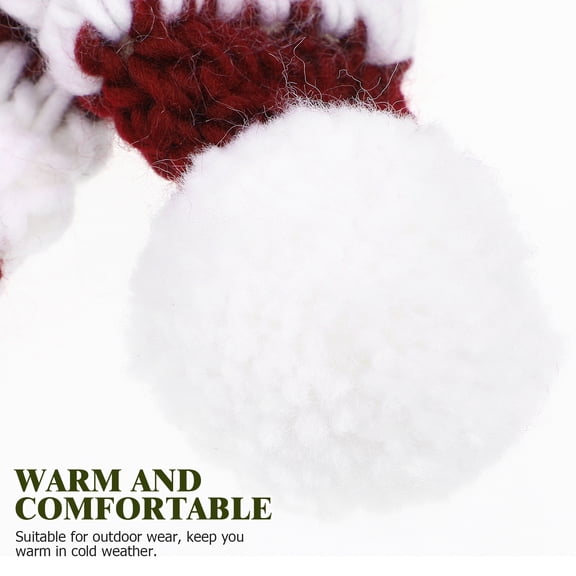 Clispeed 1Pc Parent Child Woolen Hat Multi Woolen Yarn Warmth Outdoor Wear Winter