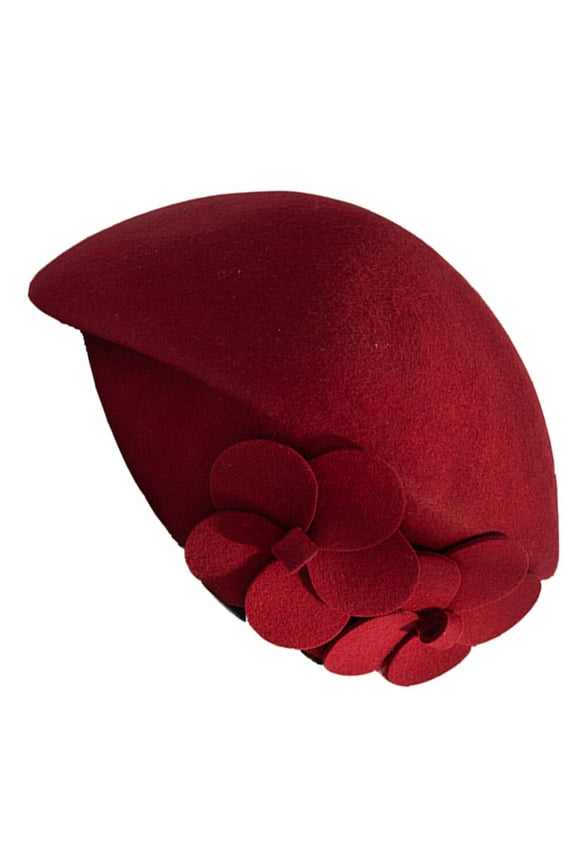 Fashion Beret Women Double Flower Design 1Set