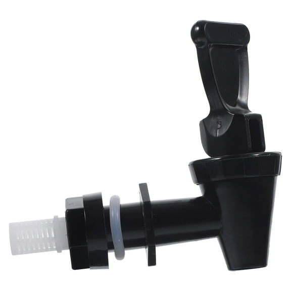 Clispeed Black Plastic Beverage Bucket Faucet Spigot Non-Drip for Kitchen Use and Easy to Install