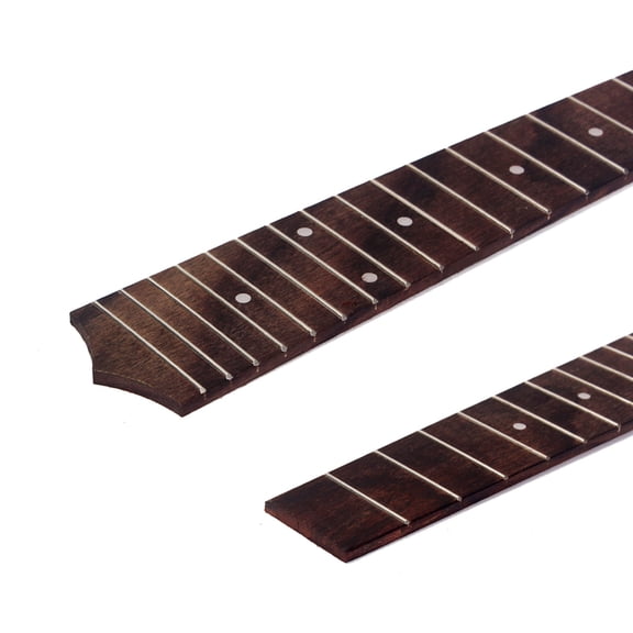 Clispeed Concert Ukulele Fretboard Rosewood Fingerboard with 18 Frets and White Dot Inlay Coffee