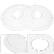 Clispeed 2Pcs Transparent Bicycle Flywheel Guard Durable ABS Chainwheel Protector for Rear Wheel