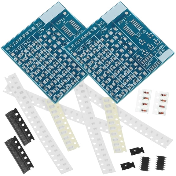 Clispeed 2Sets Practice Teaching Set for Electronic Component Assembly and Disassembly