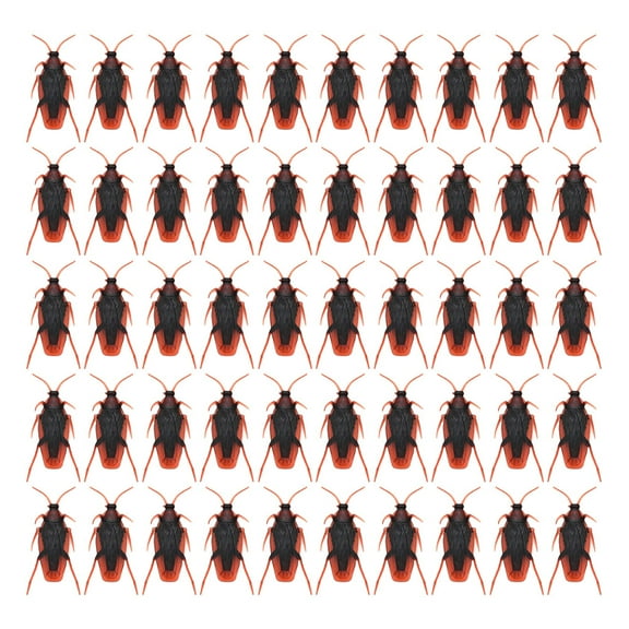 Clispeed 200 Pcs Plastic Realistic Bugs for Party Prank Decoration Simulation Props