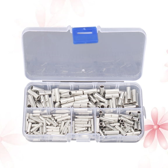 Clispeed Bare Terminals Splice Crimp Plated Silver Corrosion Resistant for Custom Wiring 200Pcs