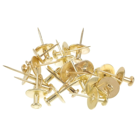 Clispeed 20Pcs Heavy Duty Thumb Tacks Zinc Alloy Picture Hangers for Wall Decor