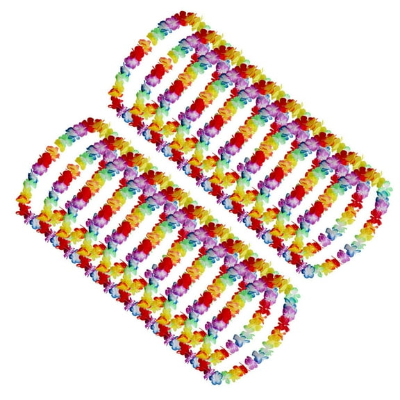 Clispeed 20pcs Luau Party Supplies Cloth Hawaiian Flower Gar Room Beautification Accessory