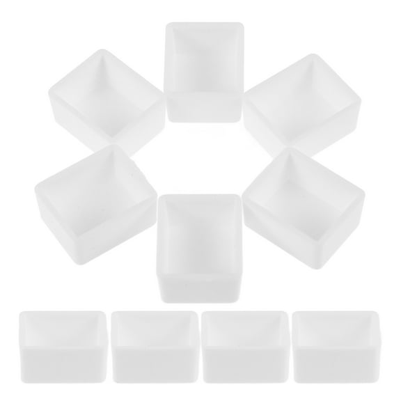 Clispeed 24Pcs Plastic Half Paint Pans for Watercolor Acrylic Oil Use Suitable for Travel and Home