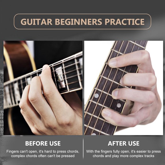 Clispeed 2Pcs Finger Expander for Guitar and Piano Assorted Color Finger Stretching and Strengthening Tool
