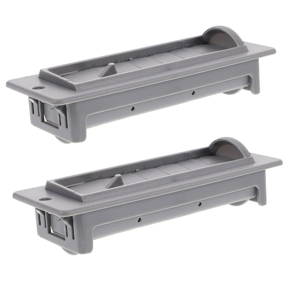 Clispeed Car Air Conditioning Vent Grille Grey ABS for Vehicle Use 2Pcs